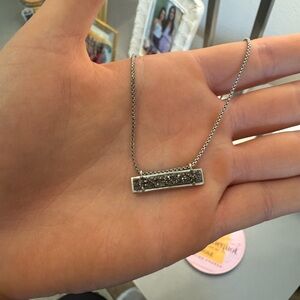 Kendra Scott Silver Bar Necklace
